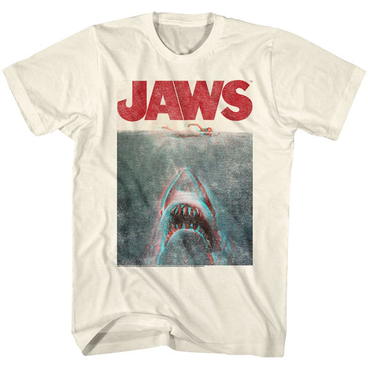 Jaws - In Terrifying 3D - Short Sleeve - Adult - T-Shirt - clothing by TeeHivey.com