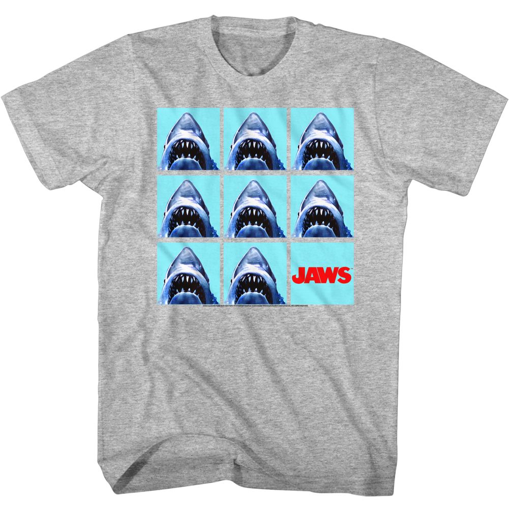 Jaws - Undefeatable - Short Sleeve - Heather - Adult - T-Shirt - clothing by TeeHivey.com