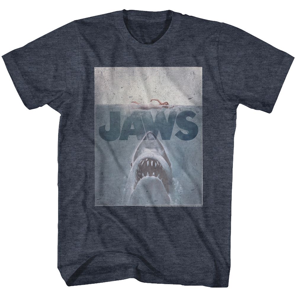 Jaws - Transparent - Short Sleeve - Heather - Adult - T-Shirt - clothing by TeeHivey.com