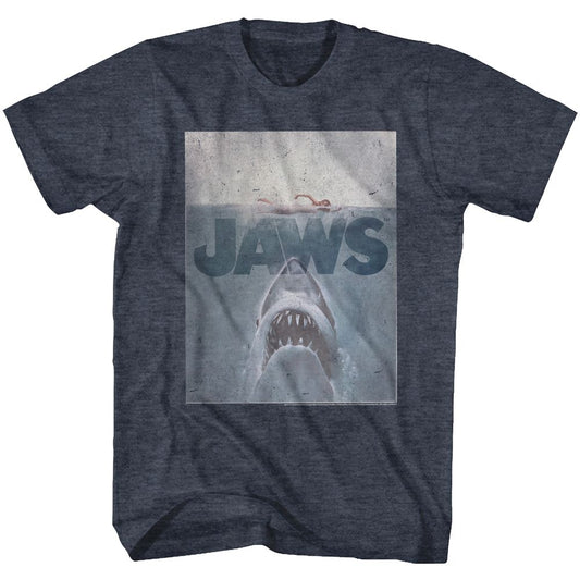Jaws - Transparent - Short Sleeve - Heather - Adult - T-Shirt - clothing by TeeHivey.com