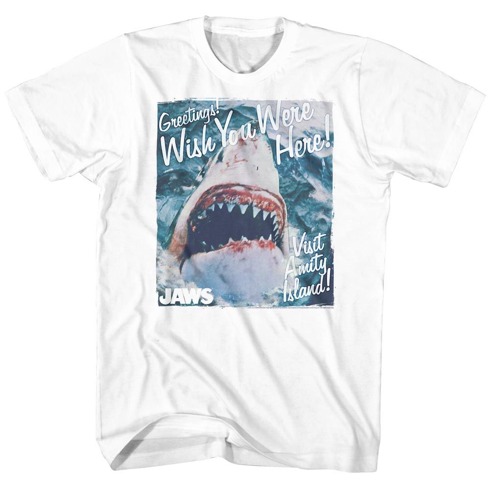 Jaws - Greetings - Short Sleeve - Adult - T-Shirt - clothing by TeeHivey.com
