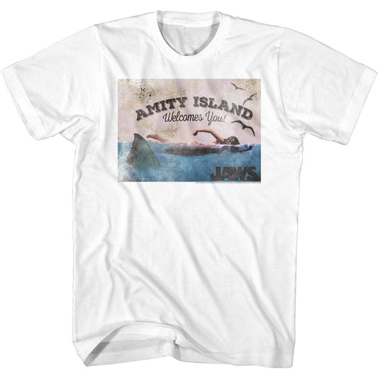 Jaws - Welcome - Short Sleeve - Adult - T-Shirt