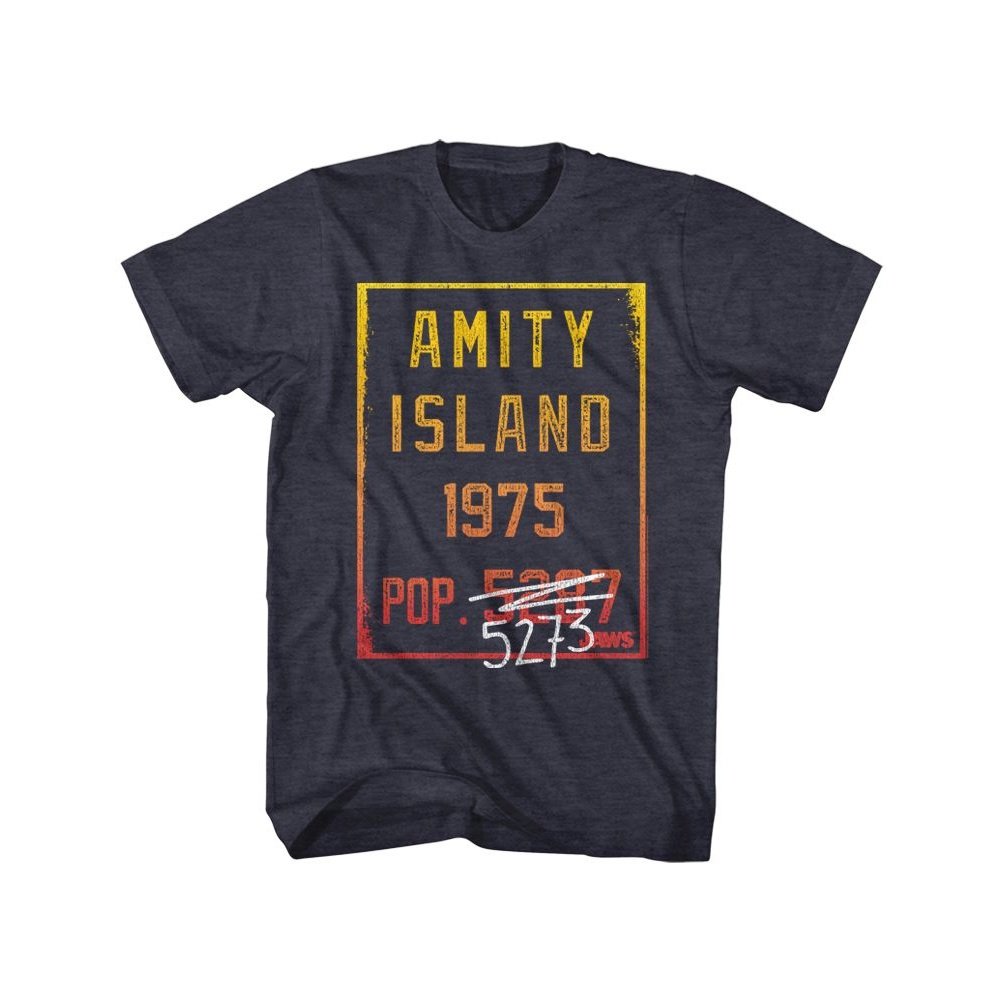 Jaws - Countdown - Short Sleeve - Heather - Adult - T-Shirt - clothing by TeeHivey.com