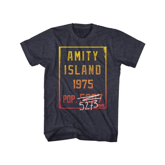 Jaws - Countdown - Short Sleeve - Heather - Adult - T-Shirt - clothing by TeeHivey.com