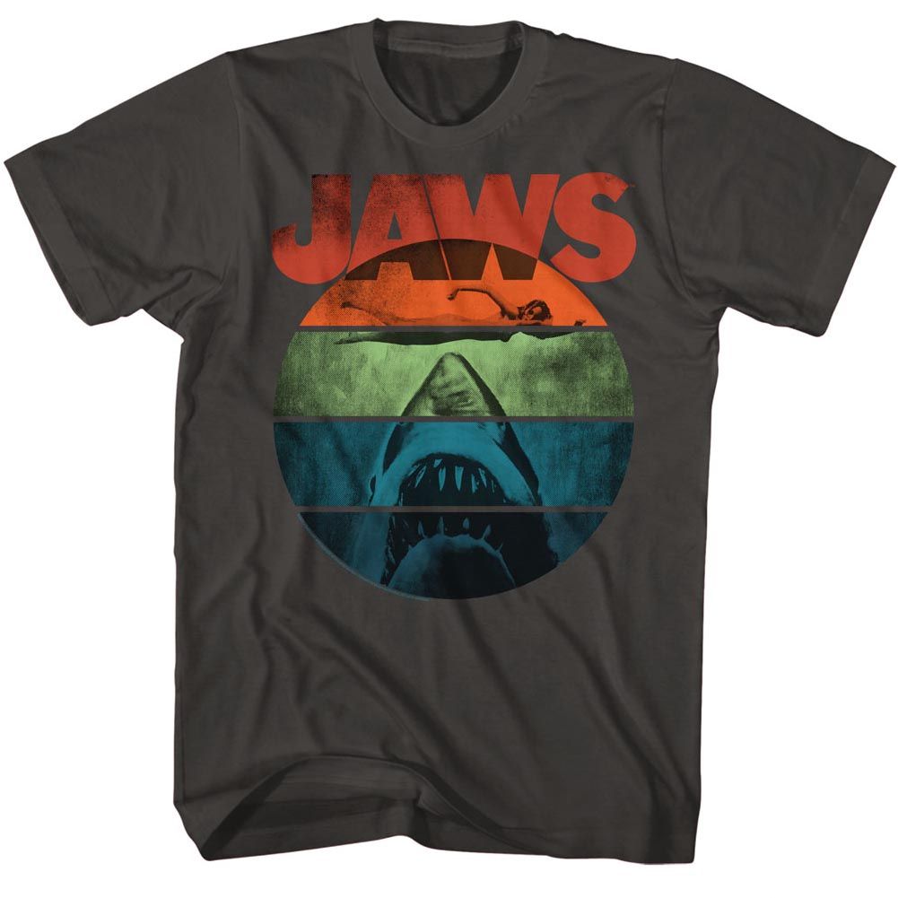 Jaws - Text Arch 2 - Short Sleeve - Adult - T-Shirt - clothing by TeeHivey.com