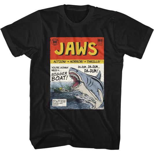 Jaws - Comic Book - Short Sleeve - Adult - T-Shirt - clothing by TeeHivey.com