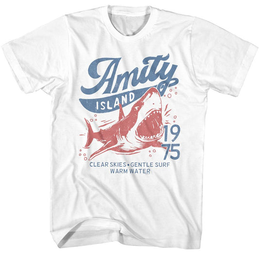 Jaws - Clear Skies 1975 - Short Sleeve - Adult - T-Shirt - clothing by TeeHivey.com