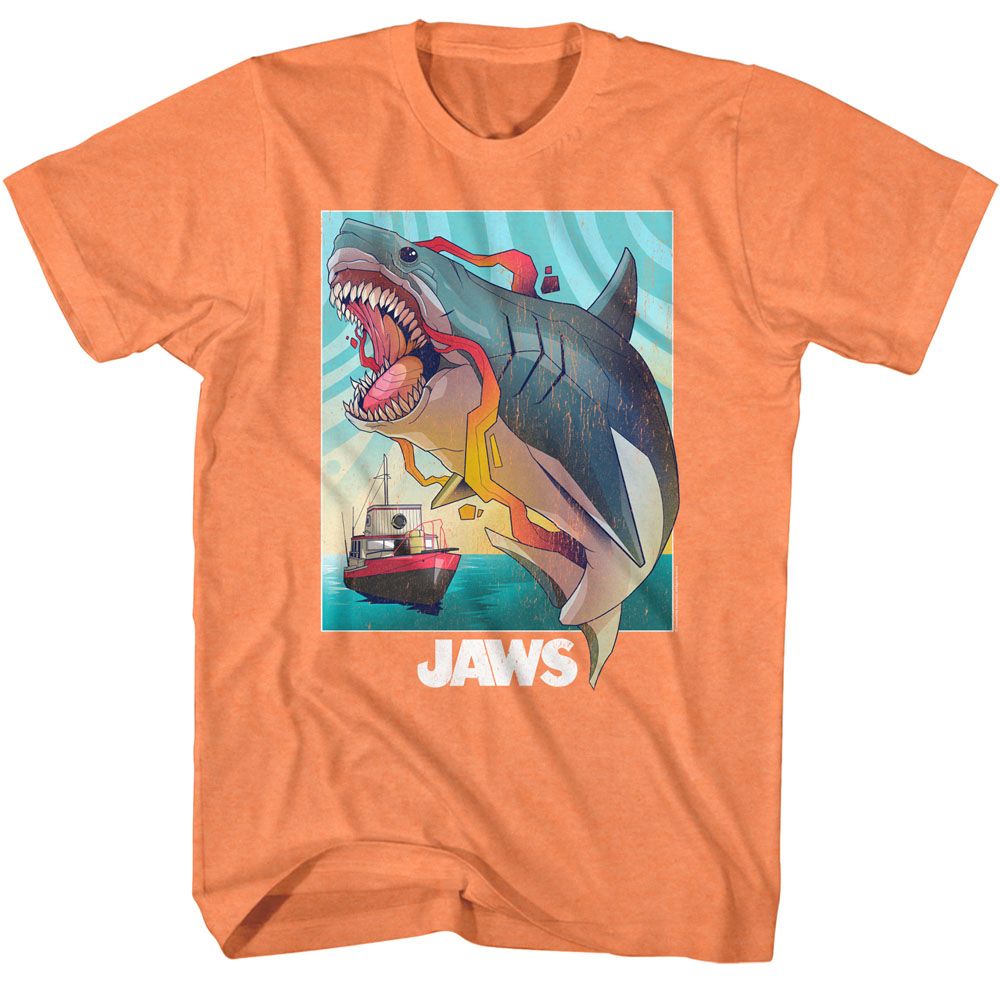 Jaws - Colorful - Short Sleeve - Heather - Adult - T-Shirt - clothing by TeeHivey.com