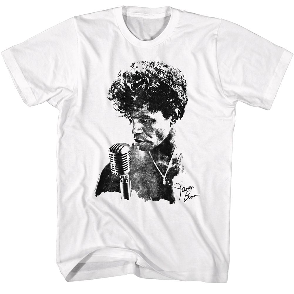 James Brown - Microphone - Short Sleeve - Adult - T-Shirt