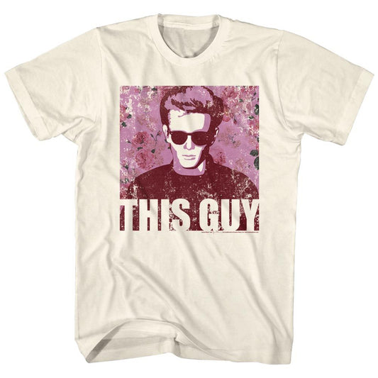 James Dean - Flowery Dean - Short Sleeve - Adult - T-Shirt - clothing by TeeHivey.com