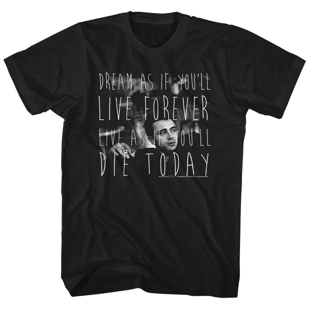 James Dean - Die Today - Short Sleeve - Heather - Adult - T-Shirt - clothing by TeeHivey.com