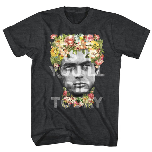 James Dean - Flower Crown - Short Sleeve - Heather - Adult - T-Shirt - clothing by TeeHivey.com