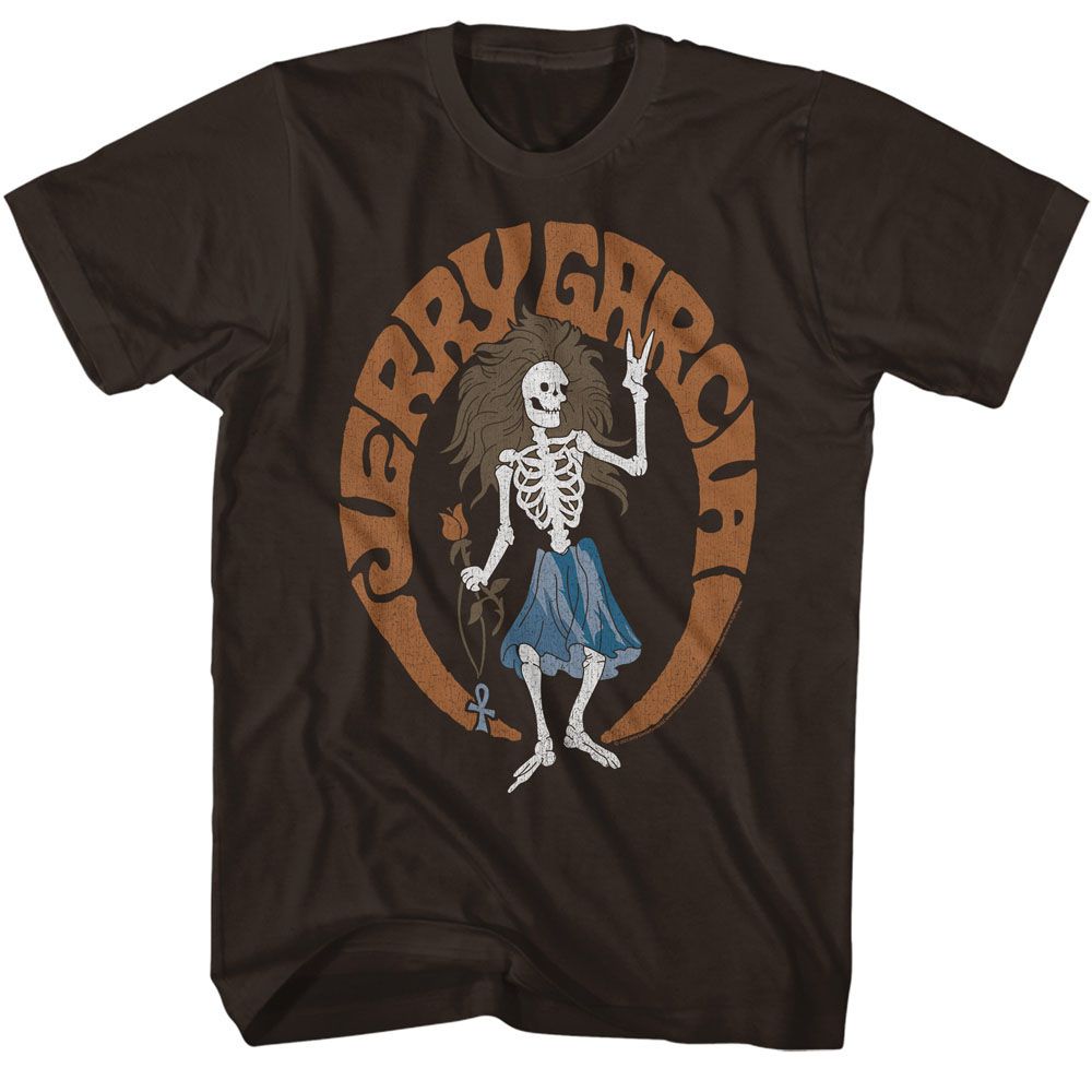 Jerry Garcia - Skeleton Hippie - Short Sleeve - Adult - T-Shirt - clothing by TeeHivey.com