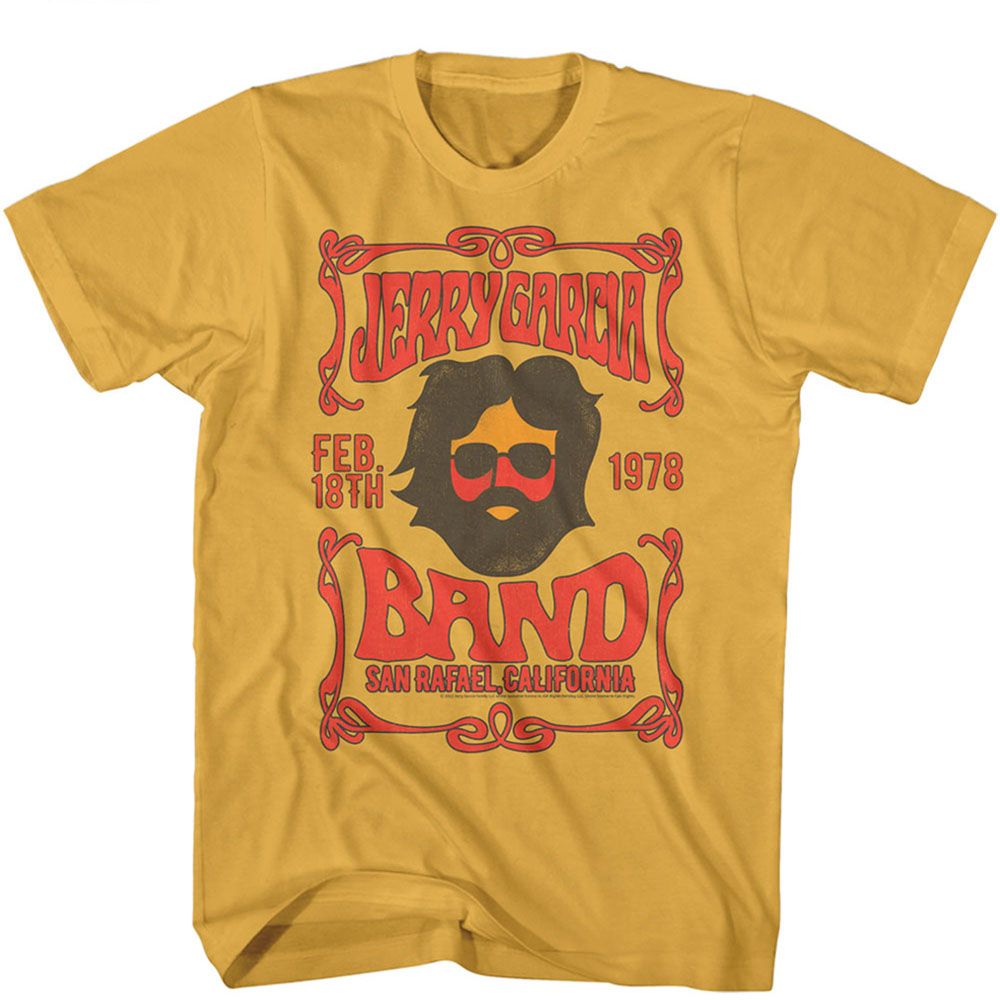Jerry Garcia - Art Noveau Ornamental - Short Sleeve - Adult - T-Shirt - clothing by TeeHivey.com
