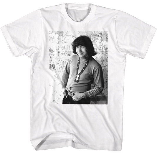 Jerry Garcia - Black & White Wall Drawings - Short Sleeve - Adult - T-Shirt - clothing by TeeHivey.com