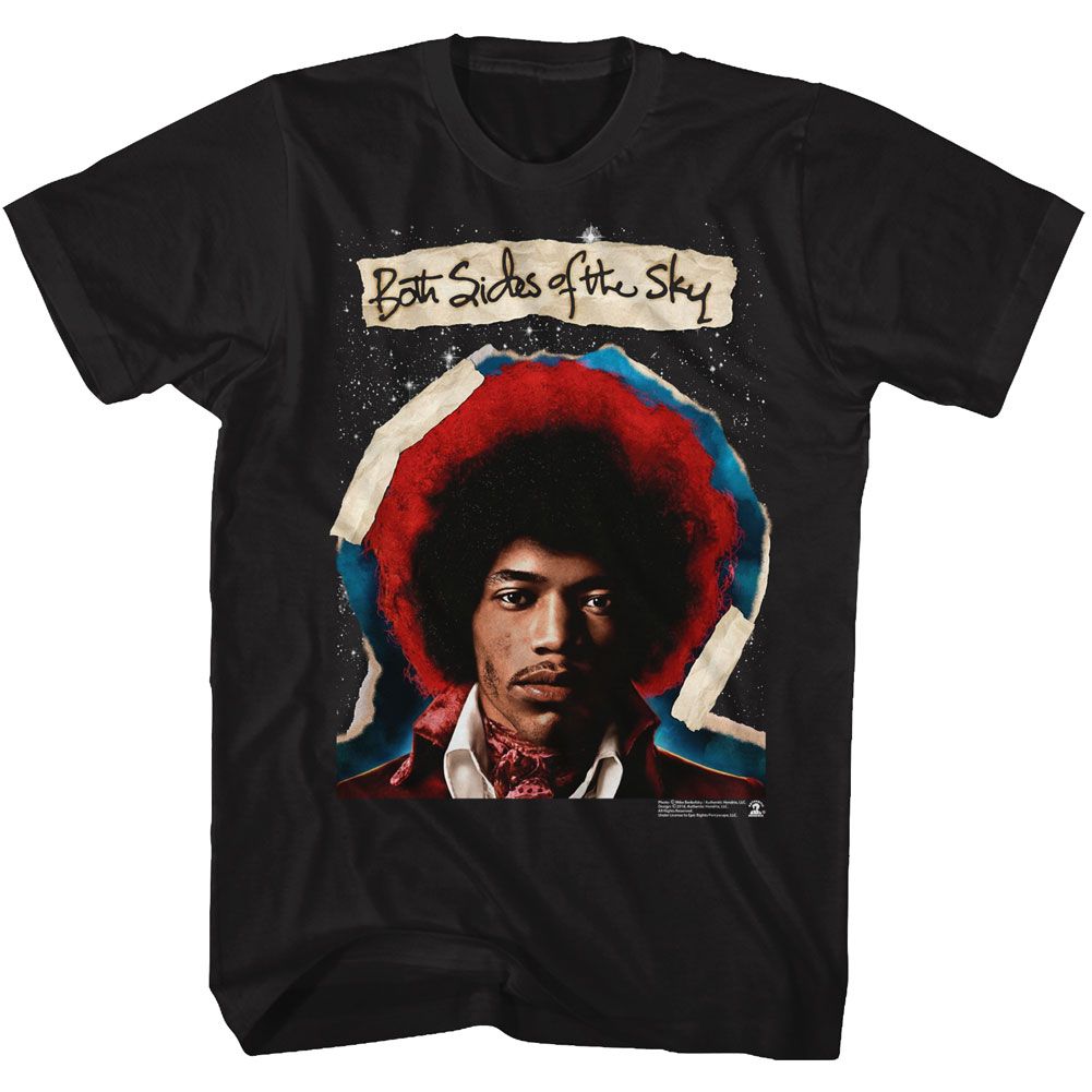 Jimi Hendrix - Both Sides - Short Sleeve - Adult - T-Shirt - clothing by TeeHivey.com