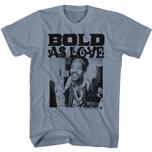 Jimi Hendrix - Bold - Short Sleeve - Heather - Adult - T-Shirt - clothing by TeeHivey.com
