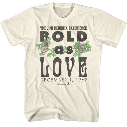 Jimi Hendrix - Bold As Love 67 - Short Sleeve - Adult - T-Shirt - clothing by TeeHivey.com
