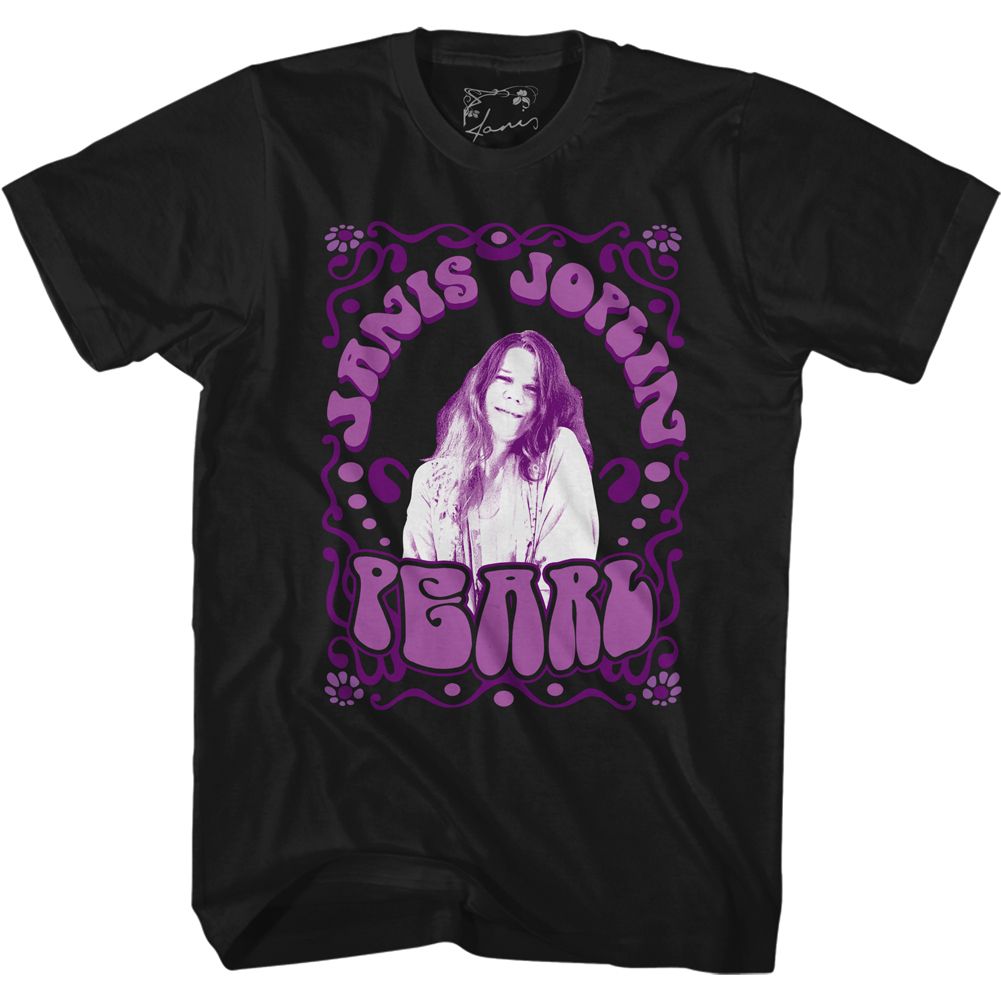 Janis Joplin - Pearl - Short Sleeve - Adult - T-Shirt - clothing by TeeHivey.com