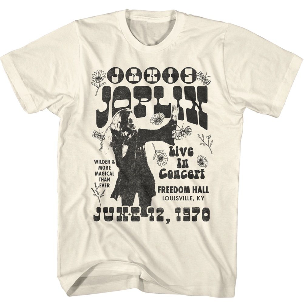 Janis Joplin - Wilder & More Magical - Short Sleeve - Adult - T-Shirt - clothing by TeeHivey.com