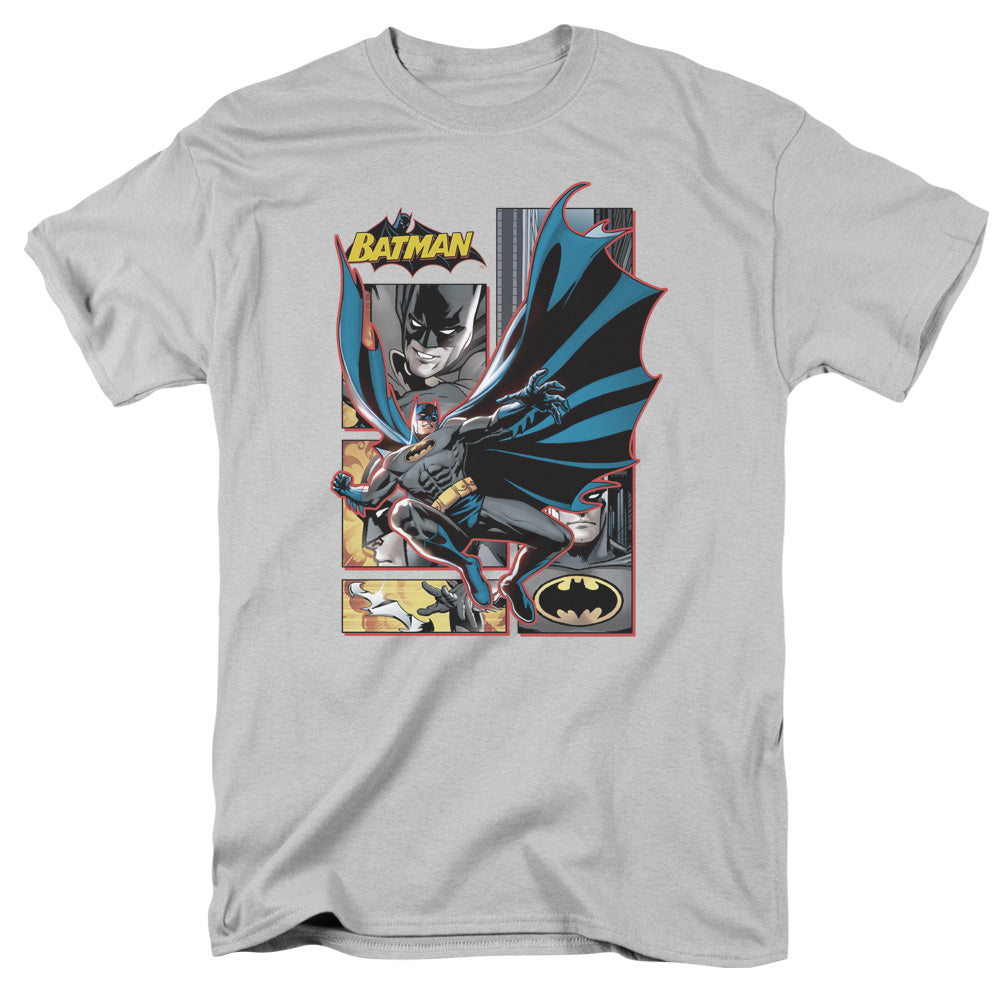 Batman Panels Mens T Shirt Silver
