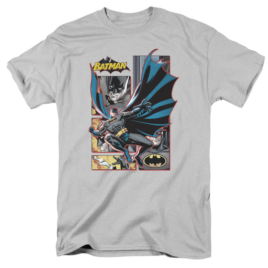 Batman Panels Mens T Shirt Silver