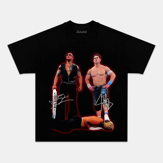 JOHN CENA AND DWAYNE JOHNSON TEE - clothing by TeeHivey.com (Image 1)