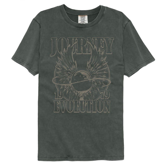 Journey - Evolution 1979 - American Classics - Solid Gray Adult Short Sleeve Comfort Color T-Shirt