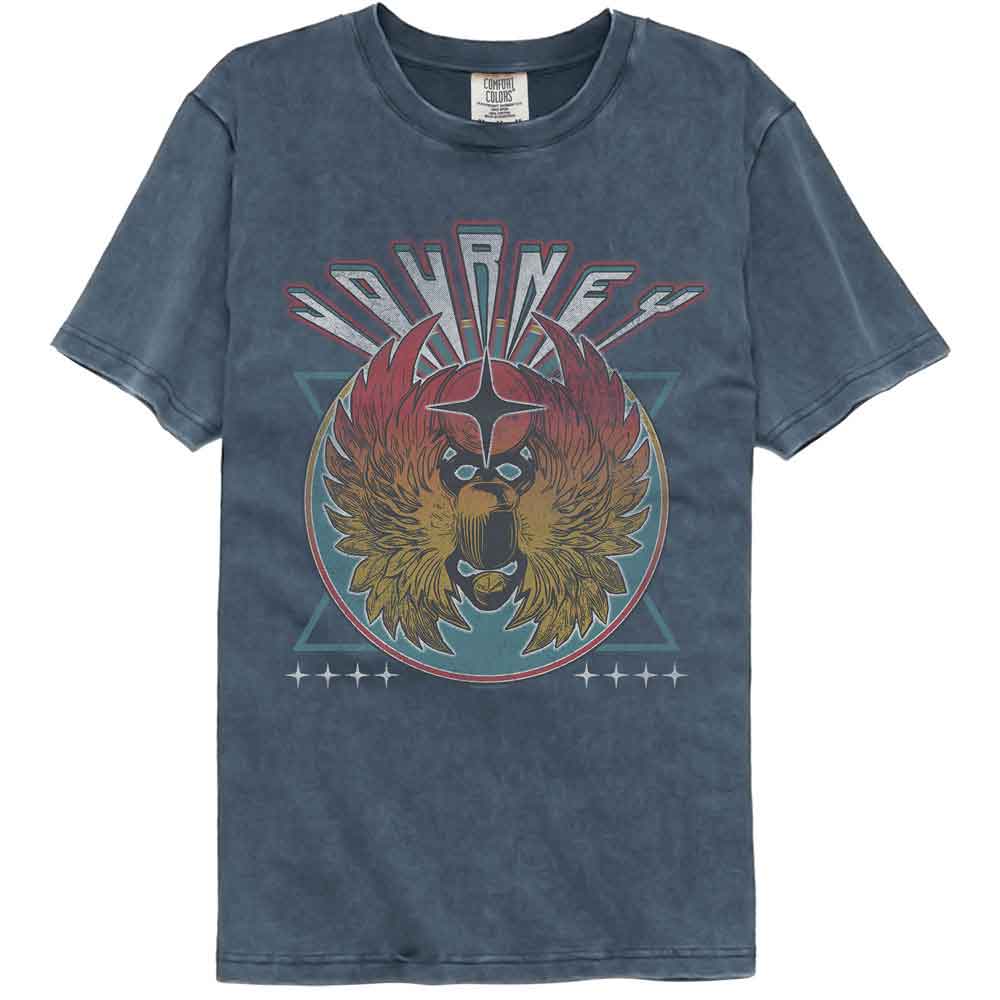 Journey - Stars - American Classics - Solid Blue Adult Short Sleeve Comfort Color T-Shirt (Image 1)