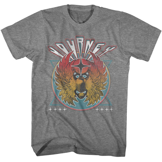 Journey - Stars - American Classics - Heather Gray Adult Short Sleeve T-Shirt - clothing by TeeHivey.com (Image 1)