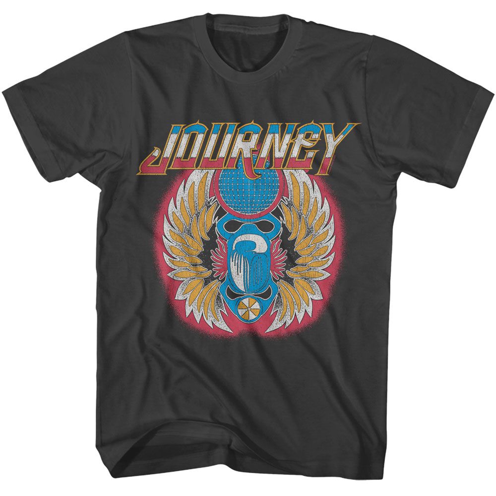 Journey - Strong Glow - American Classics - Solid Gray Adult Short Sleeve T-Shirt - clothing by TeeHivey.com (Image 1)