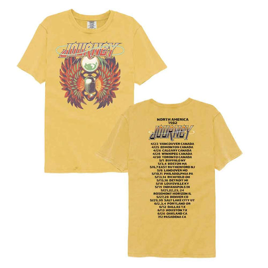 Journey - Segmented Colors - American Classics - Yellow Solid Adult Short Sleeve Comfort Color T-Shirt (Image 1)