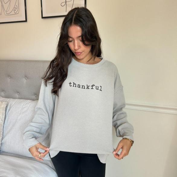 Thankful (Typewriter) - clothing by TeeHivey.com (Image 1)