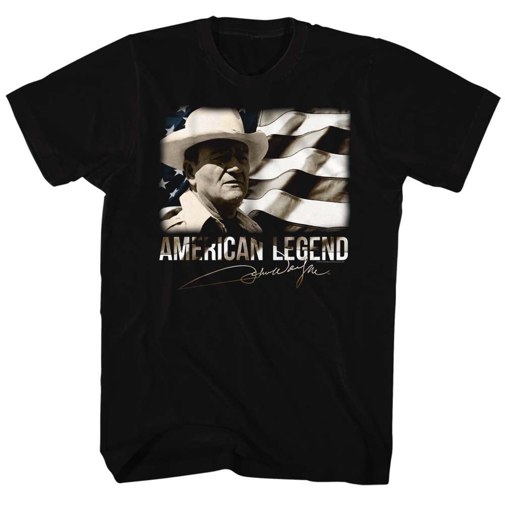 John Wayne - Legend - Short Sleeve - Adult - T-Shirt - clothing by TeeHivey.com