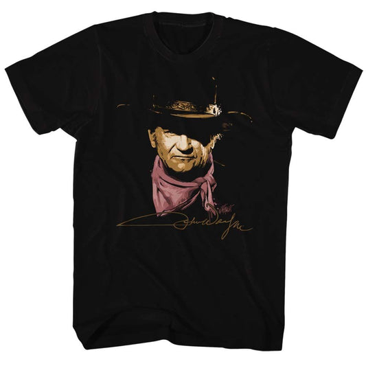 John Wayne - Autograph - Short Sleeve - Adult - T-Shirt - clothing by TeeHivey.com