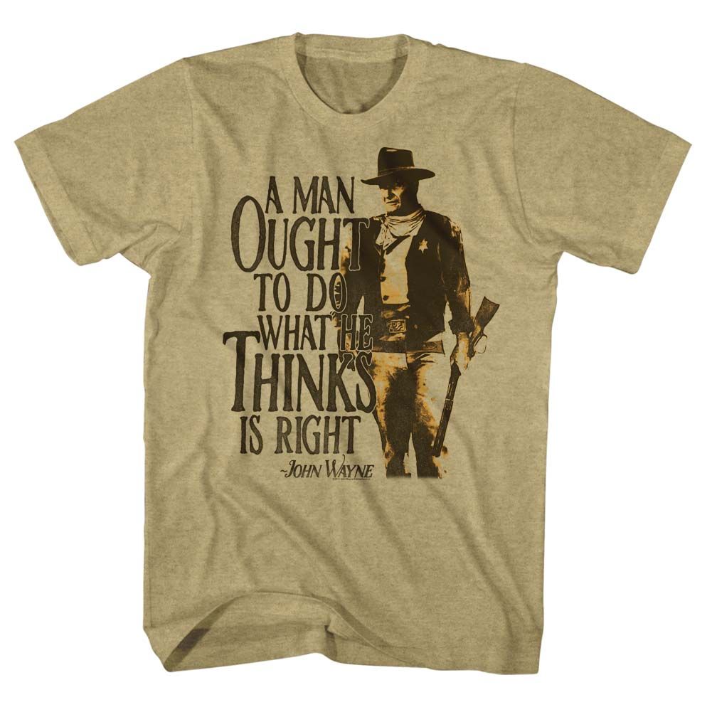 John Wayne - Do It - Short Sleeve - Heather - Adult - T-Shirt - clothing by TeeHivey.com
