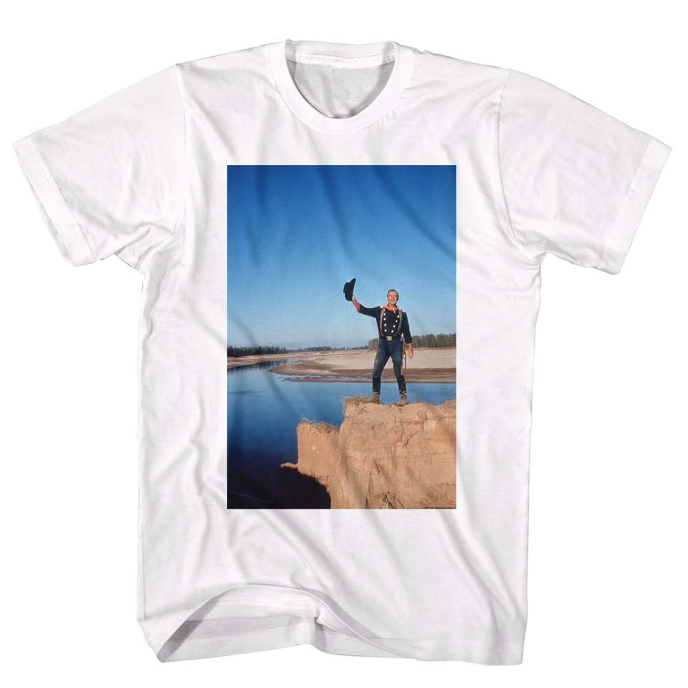 John Wayne - Livin On The Egde - Short Sleeve - Adult - T-Shirt - clothing by TeeHivey.com