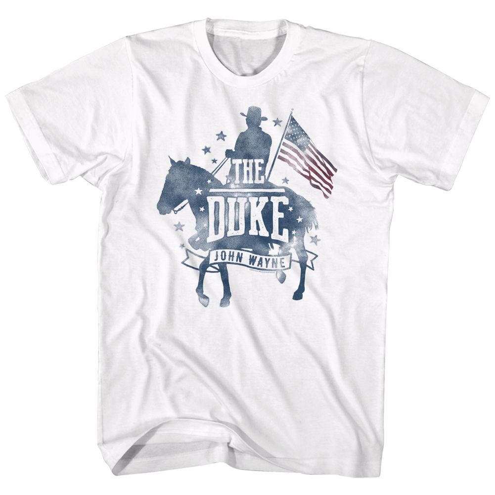 John Wayne - Patriotic Silhouette - Short Sleeve - Adult - T-Shirt - clothing by TeeHivey.com