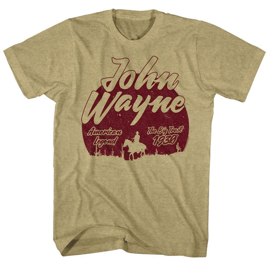 John Wayne - The Big Trail - Short Sleeve - Heather - Adult - T-Shirt