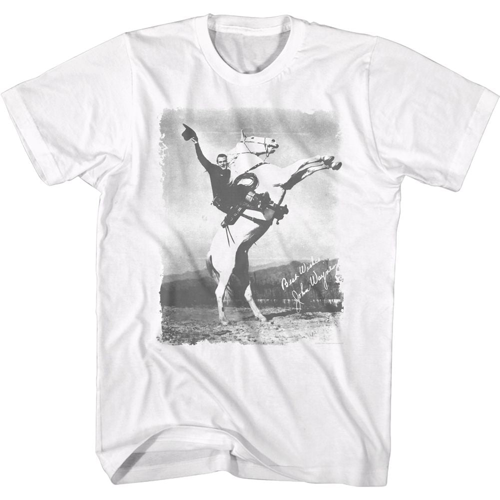 John Wayne - Best Wishes - Short Sleeve - Adult - T-Shirt - clothing by TeeHivey.com