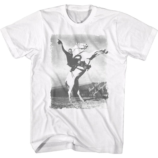 John Wayne - Best Wishes - Short Sleeve - Adult - T-Shirt - clothing by TeeHivey.com