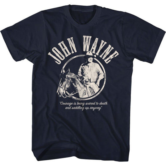 John Wayne - Courage - Short Sleeve - Adult - T-Shirt - clothing by TeeHivey.com