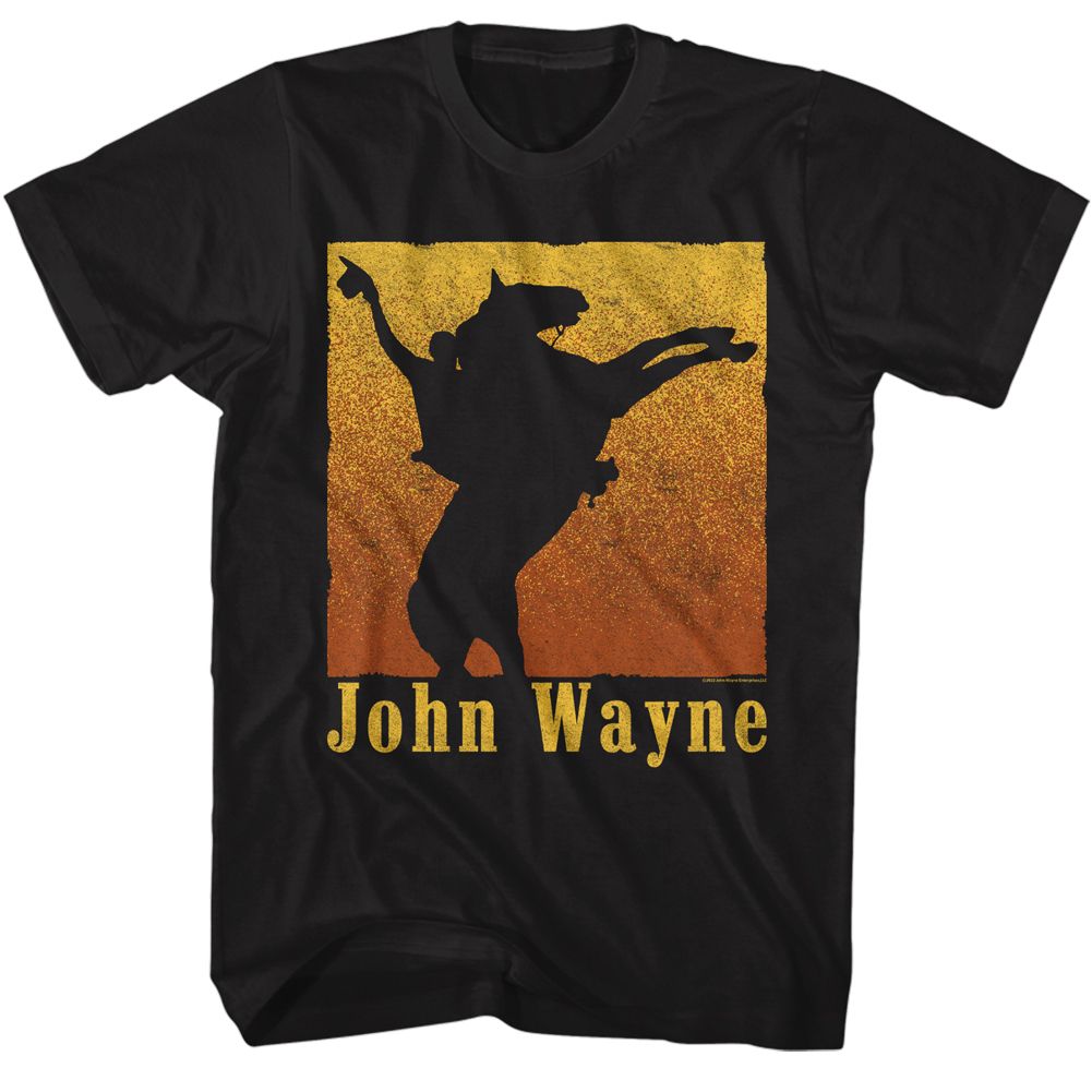 John Wayne - Rearing Horse - Short Sleeve - Adult - T-Shirt - clothing by TeeHivey.com