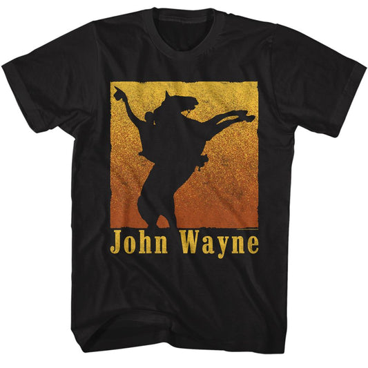 John Wayne - Rearing Horse - Short Sleeve - Adult - T-Shirt - clothing by TeeHivey.com