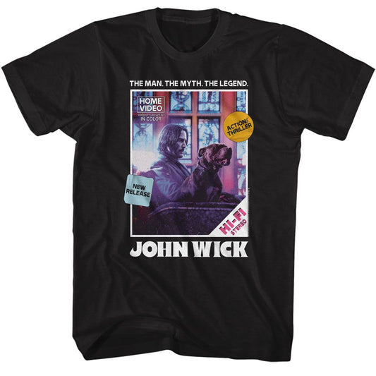 John Wick - Vhs Cover - Short Sleeve - Adult - T-Shirt - clothing by TeeHivey.com
