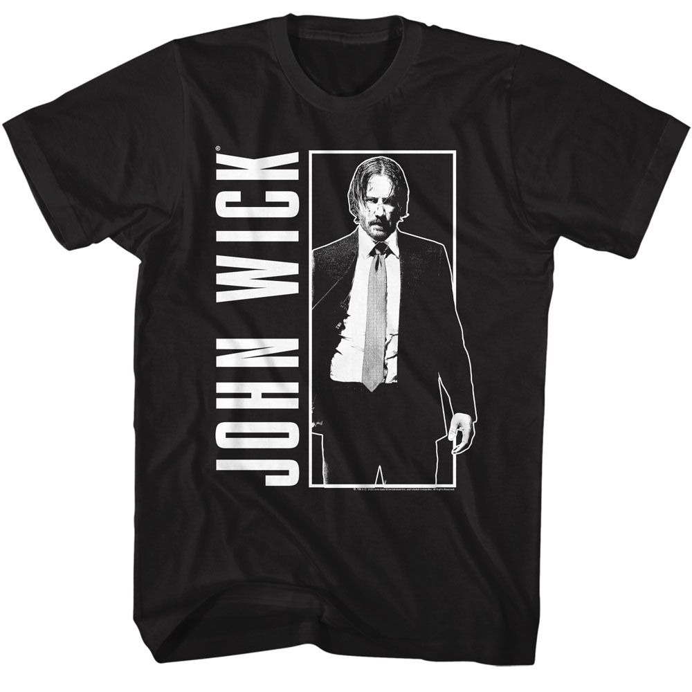 John Wick - Simple Black & White - Short Sleeve - Adult - T-Shirt - clothing by TeeHivey.com