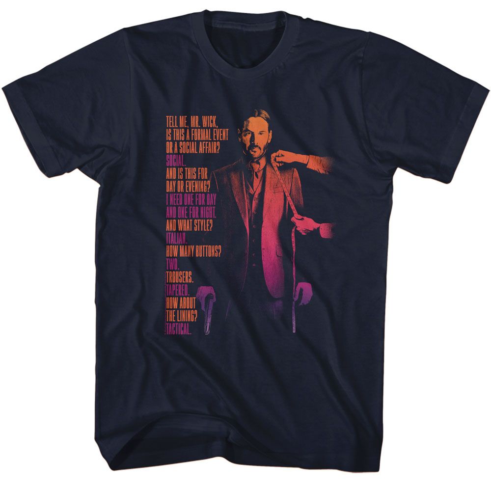 John Wick - Tell Me Mr Wick - Short Sleeve - Adult - T-Shirt - clothing by TeeHivey.com