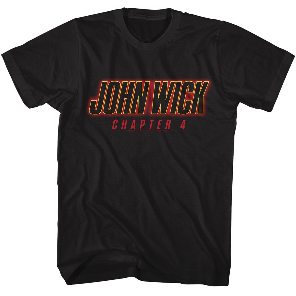 John Wick - Chapter 4 Logo - American Classics - Solid Black Adult Short Sleeve T-Shirt