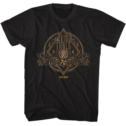 John Wick - The High Table - American Classics - Solid Black Adult Short Sleeve T-Shirt - clothing by TeeHivey.com (Image 1)