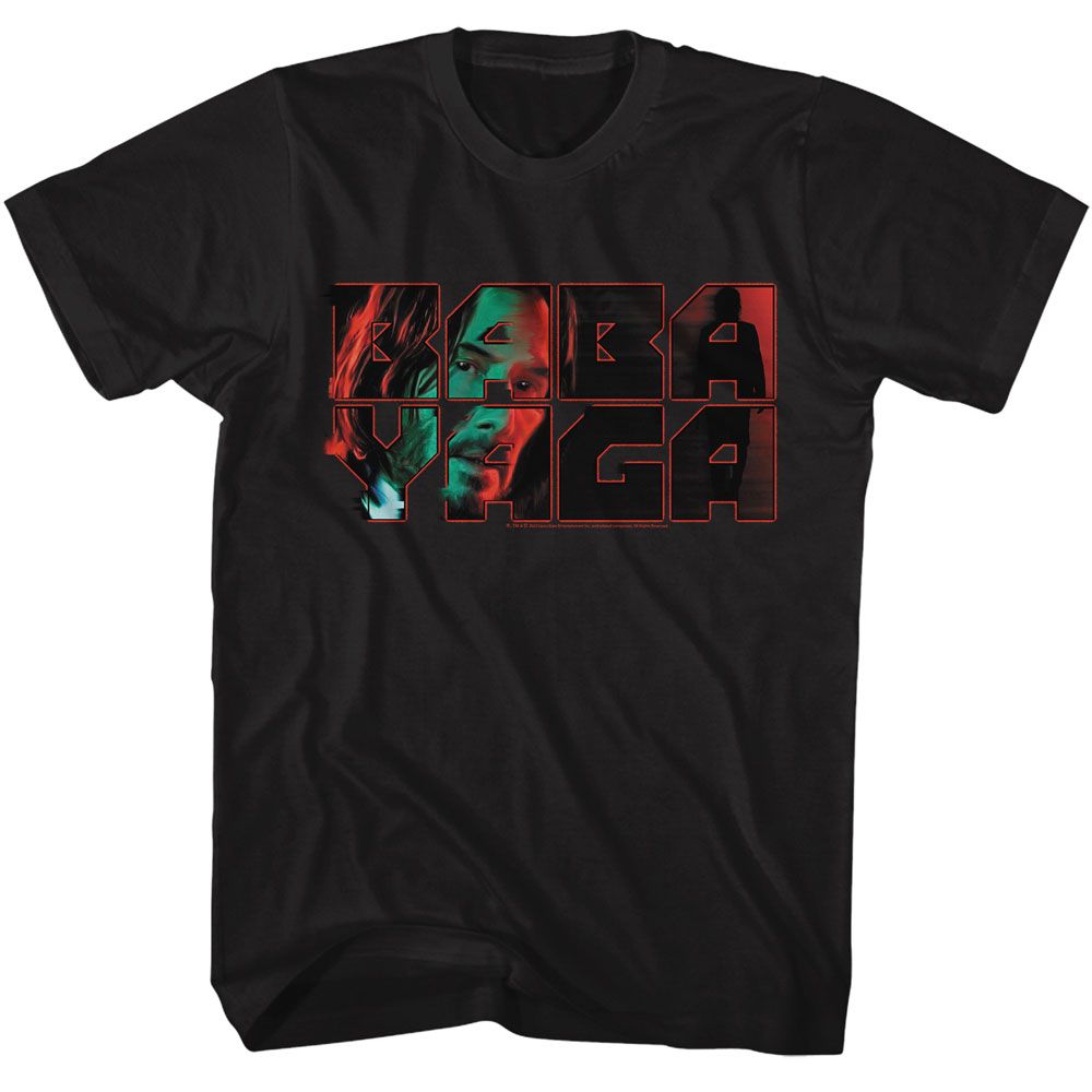 John Wick - Baba Yaga Inlay - American Classics - Solid Black Adult Short Sleeve T-Shirt